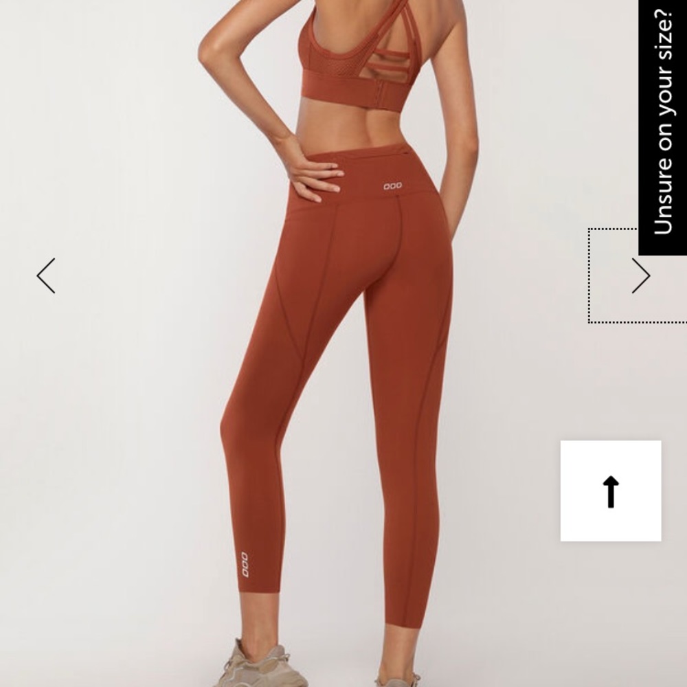 Lorna Jane Dash Ankle Biter Leggings Copper